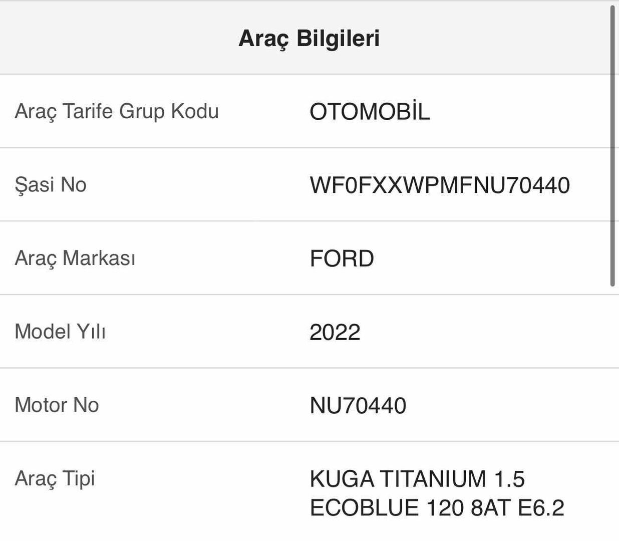 Sahibinden Ford Kuga 1.5 EcoBlue Titanium 2022 Model Tekirdağ 163.000 km Mavi 3