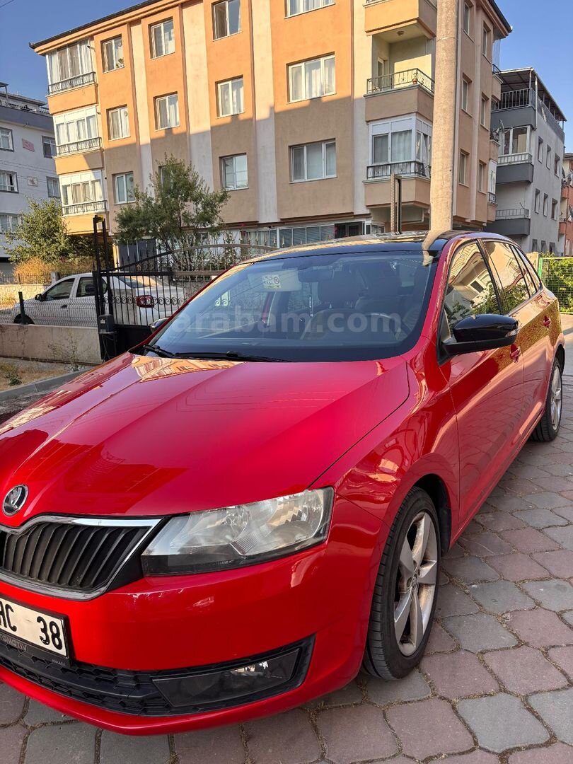 Sahibinden Skoda Rapid 1.4 TDI GreenTec Spaceback Style 2016 Model Ankara 179.000 km Kırmızı 2