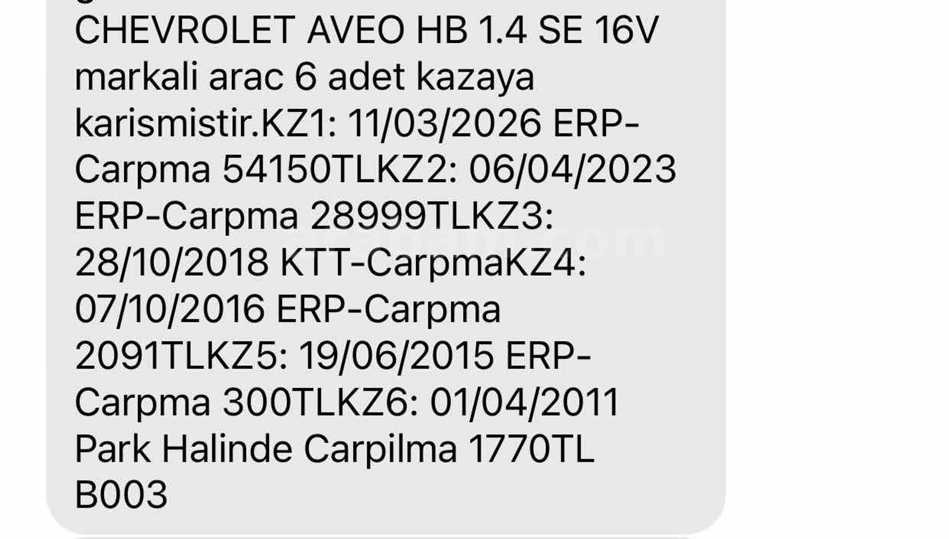 Sahibinden Chevrolet Aveo 1.2 SE 2010 Model İstanbul 255.000 km Siyah 2