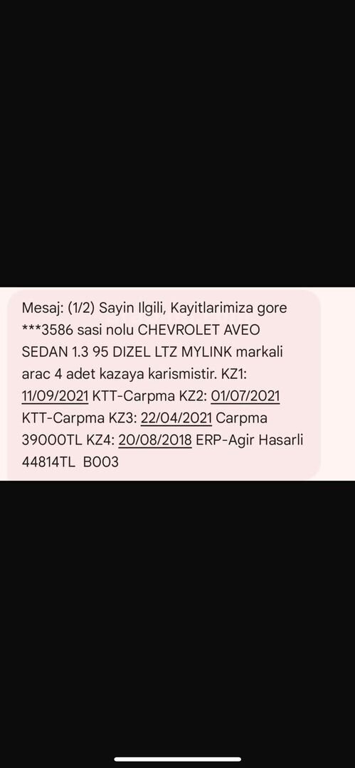 Sahibinden Chevrolet Aveo 1.3 D LTZ 2013 Model Gaziantep 260.000 km Gri 5