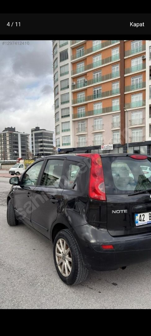 Sahibinden Nissan Note 1.4 Visia 2007 Model Konya 102.000 km Siyah 7
