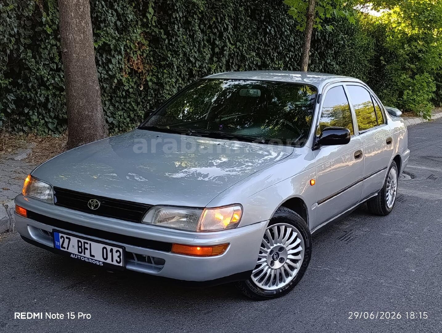 Sahibinden Toyota Corolla 1.3 XE 1998 Model Gaziantep 321.000 km Gri 1