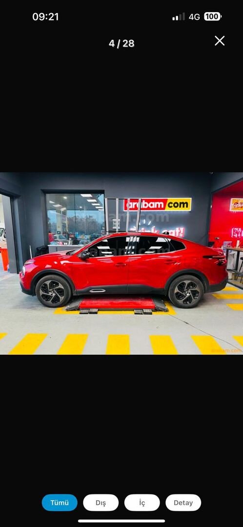 Sahibinden Citroen C4 X 1.2 PureTech Shine Bold 2023 Model Ankara 30.500 km Kırmızı 2
