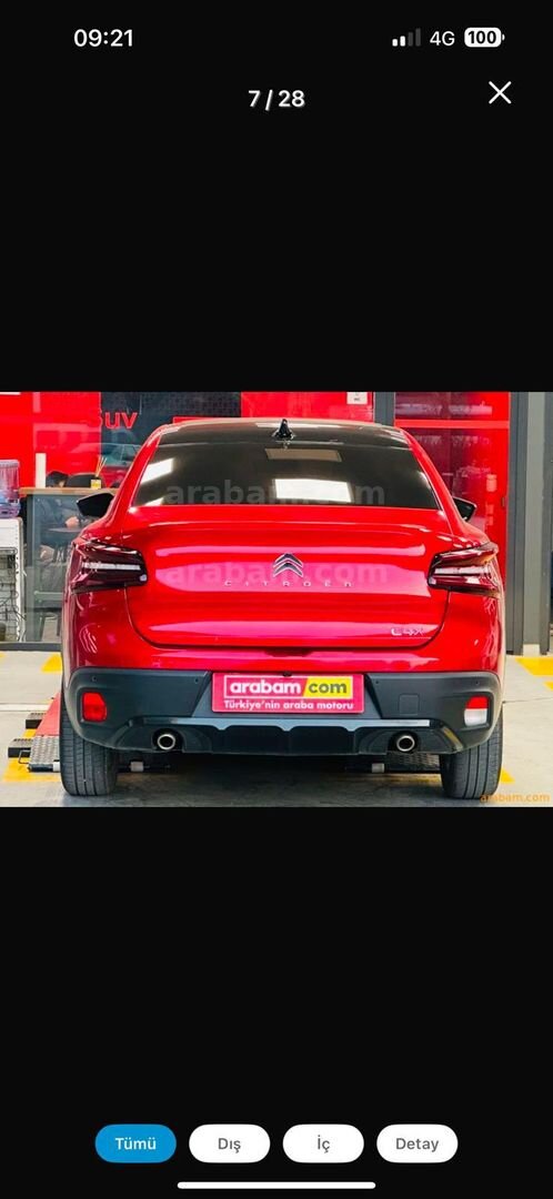 Sahibinden Citroen C4 X 1.2 PureTech Shine Bold 2023 Model Ankara 30.500 km Kırmızı 4