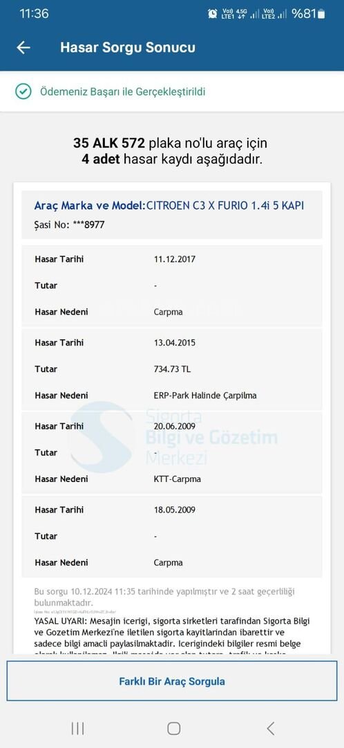 Sahibinden Citroen C3 1.4 X Furio 2009 Model İzmir 136.000 km Siyah 7