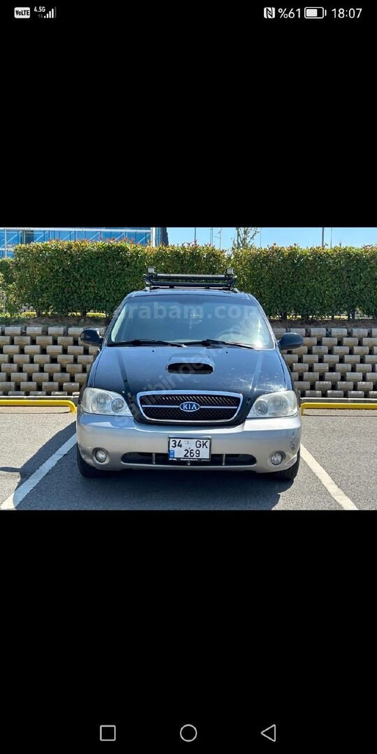 Sahibinden Kia Carnival 2.9 CRDi Premium 2004 Model Kocaeli 272.000 km Siyah 2