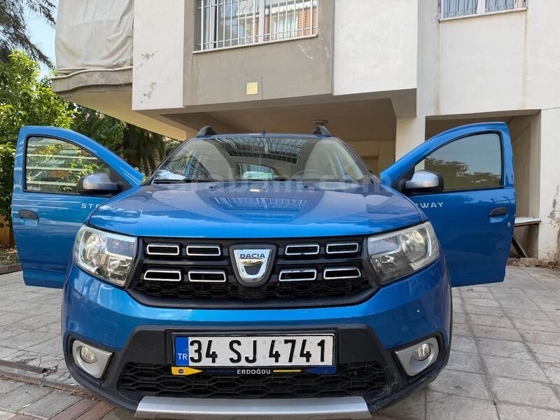 Sahibinden Dacia Sandero 0.9 TCe Stepway 2017 Model Aydın 175.000 km Mavi