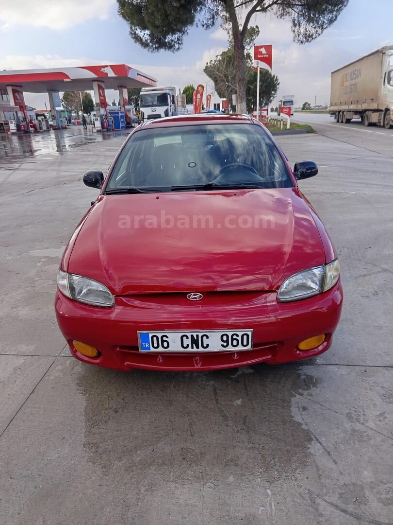 Sahibinden Hyundai Accent 1.5 GLS 1999 Model İstanbul 372.000 km Kırmızı 1