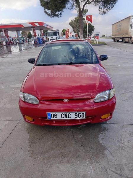 Sahibinden Hyundai Accent 1.5 GLS 1999 Model İstanbul 372.000 km Kırmızı