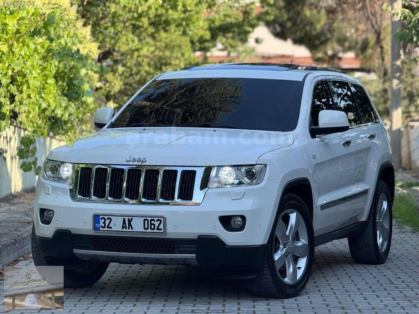 Galeriden Jeep Grand Cherokee 3.0 CRD Limited 2012 Model Isparta 285.000 km Beyaz 1
