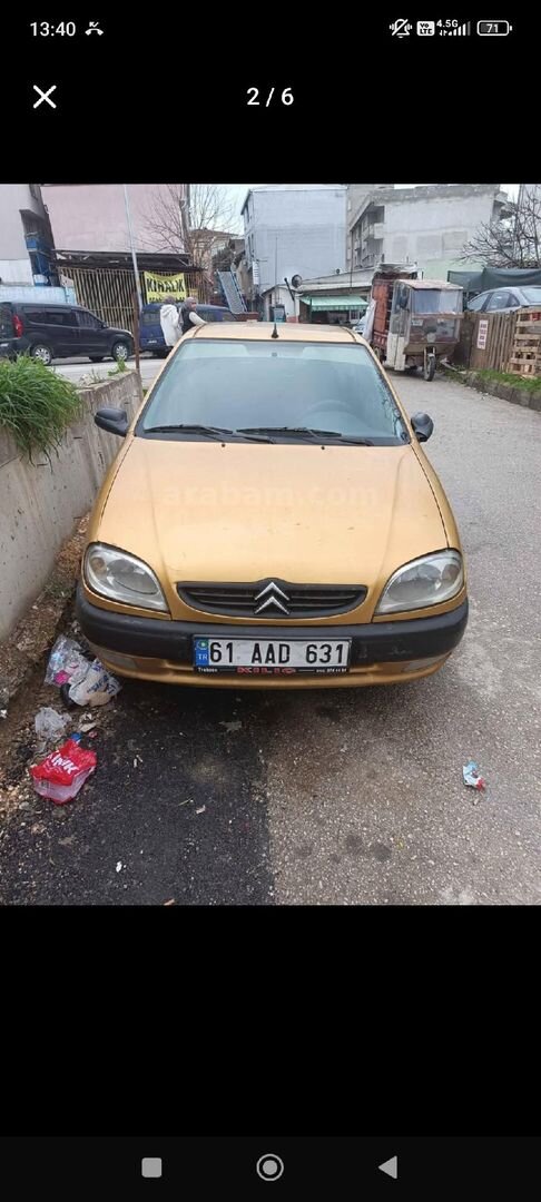 Sahibinden Citroen Saxo 1.5D SX 2000 Model Kırşehir 300.000 km Altın 1