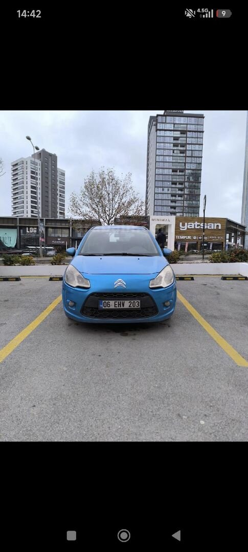 Sahibinden Citroen C3 1.4 HDi Attraction 2011 Model Ankara 284.000 km Mavi 4