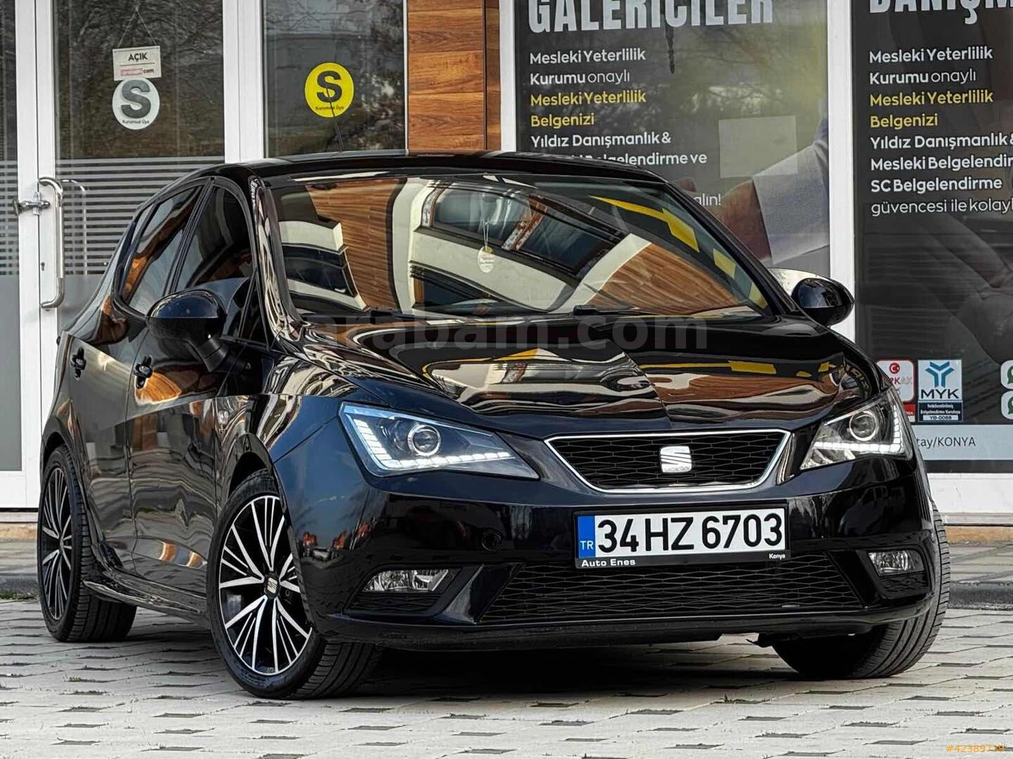 Galeriden Seat Ibiza 1.2 TSI Style 2013 Model Konya 88.000 km Siyah 2