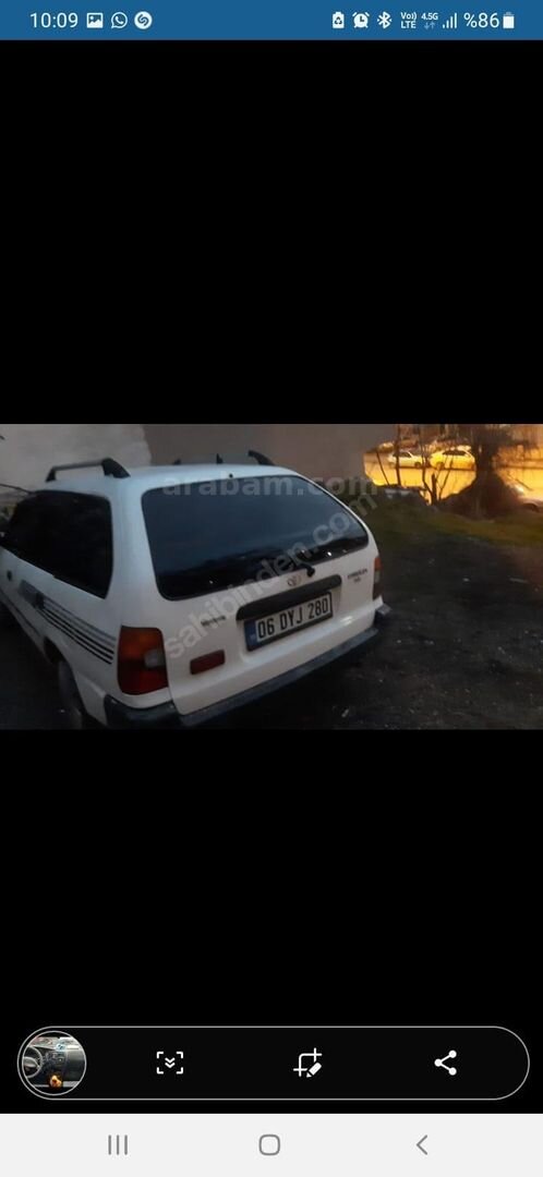 Sahibinden Toyota Corolla 1.3 XL 1998 Model Ankara 300.000 km Beyaz 5