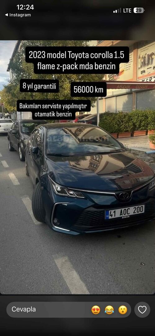 Sahibinden Toyota Corolla 1.5 Flame X-Pack 2023 Model Kocaeli 56.000 km Lacivert 7