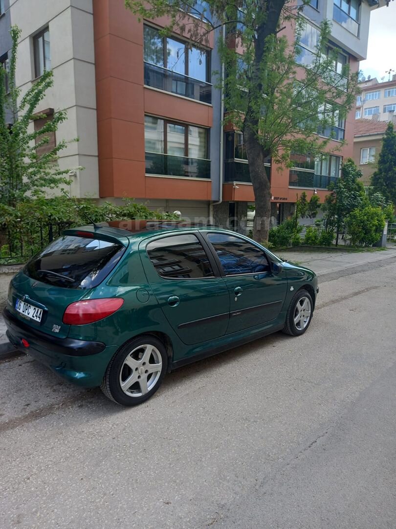 Sahibinden Peugeot 206 1.6 Roland Garros 2001 Model Eskişehir 252.000 km Yeşil (metalik) 4