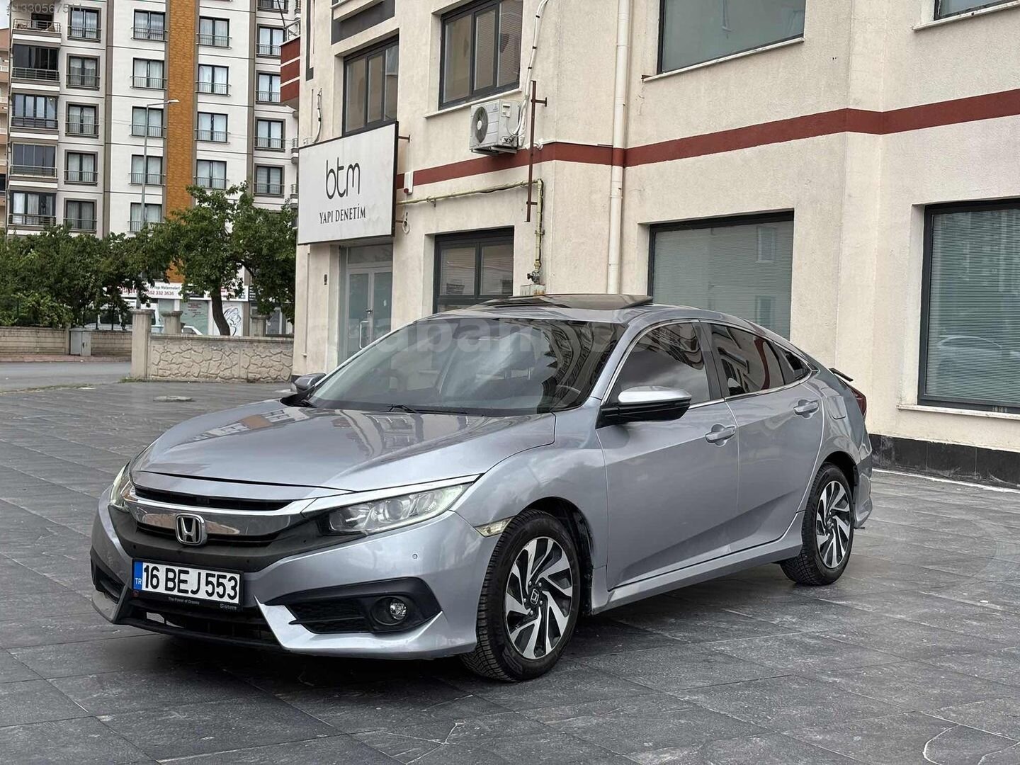 Galeriden Honda Civic 1.6i DTEC Elegance 2018 Model Kayseri 140.500 km Gri 3