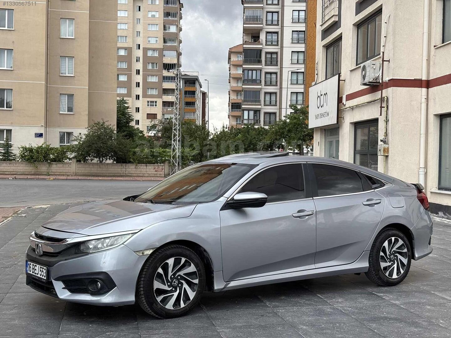 Galeriden Honda Civic 1.6i DTEC Elegance 2018 Model Kayseri 140.500 km Gri 4