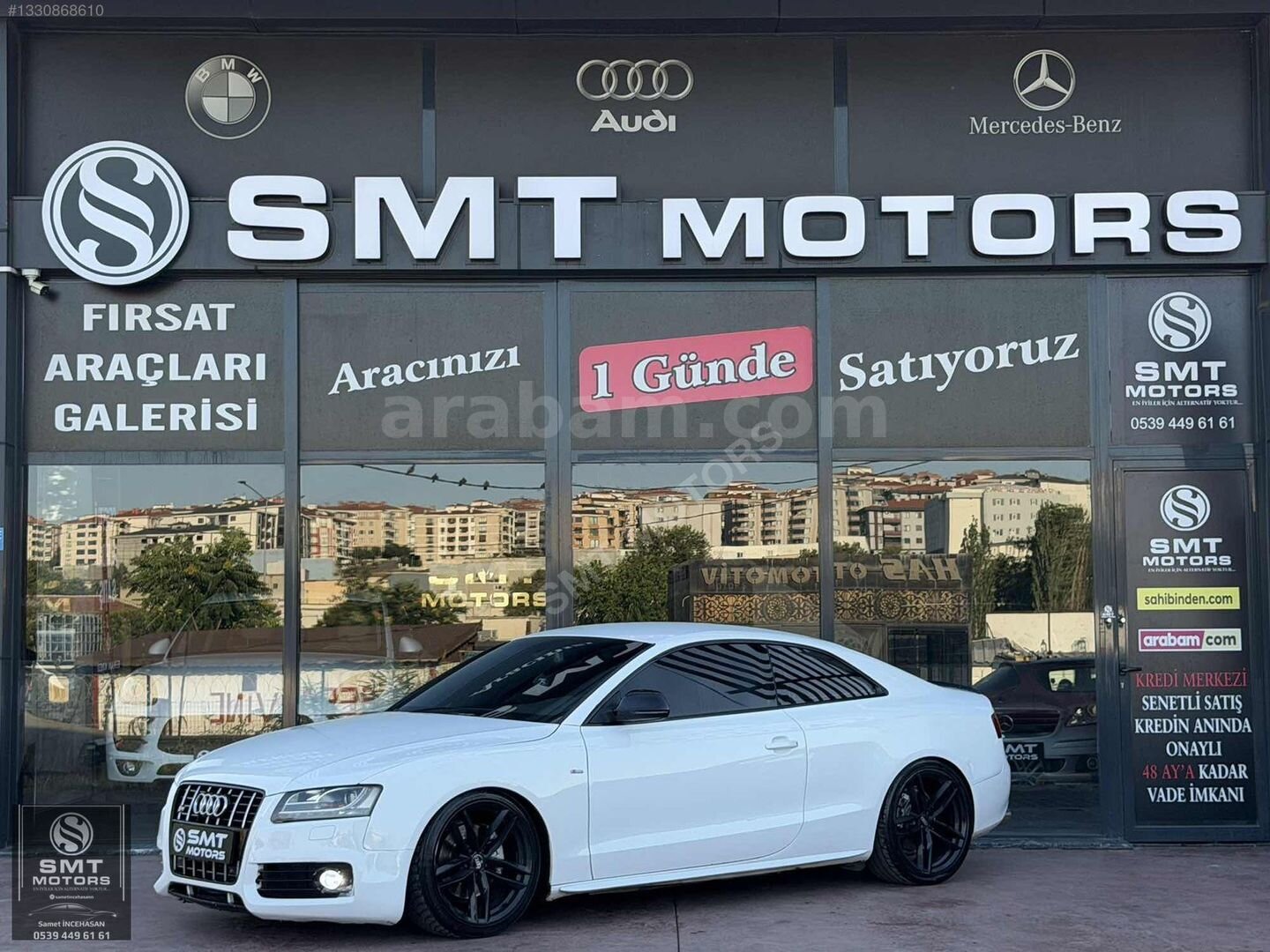 Galeriden Audi A5 Coupe 2.0 TFSI 2009 Model Tekirdağ 265.000 km Beyaz 1