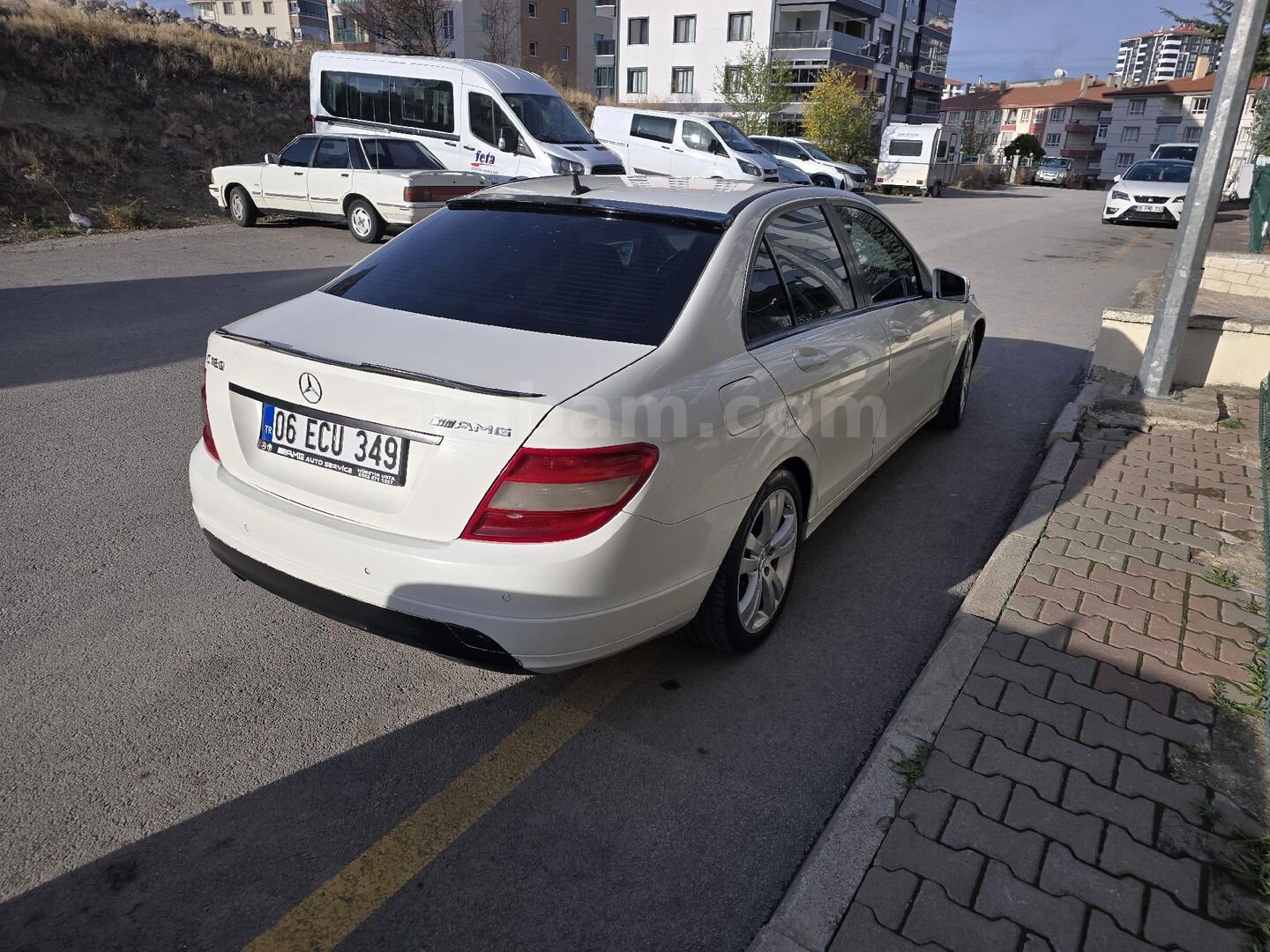 Sahibinden Mercedes - Benz C 180 Kompressor BlueEfficiency Luxury 2009 Model Ankara 390.000 km Beyaz 6
