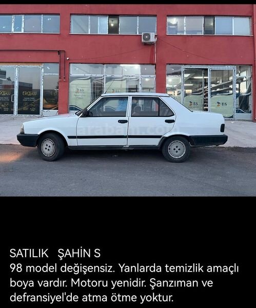 Sahibinden Tofaş Şahin S 1998 Model Kayseri 227.000 km Beyaz