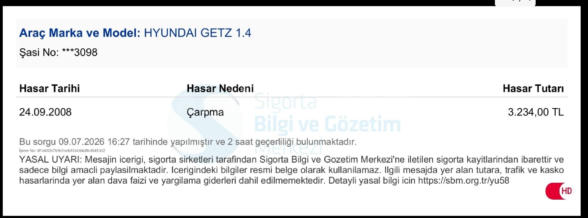 Galeriden Hyundai Getz 1.4 DOHC HY KLM 2006 Model Aydın 275.000 km Mavi (metalik) 2