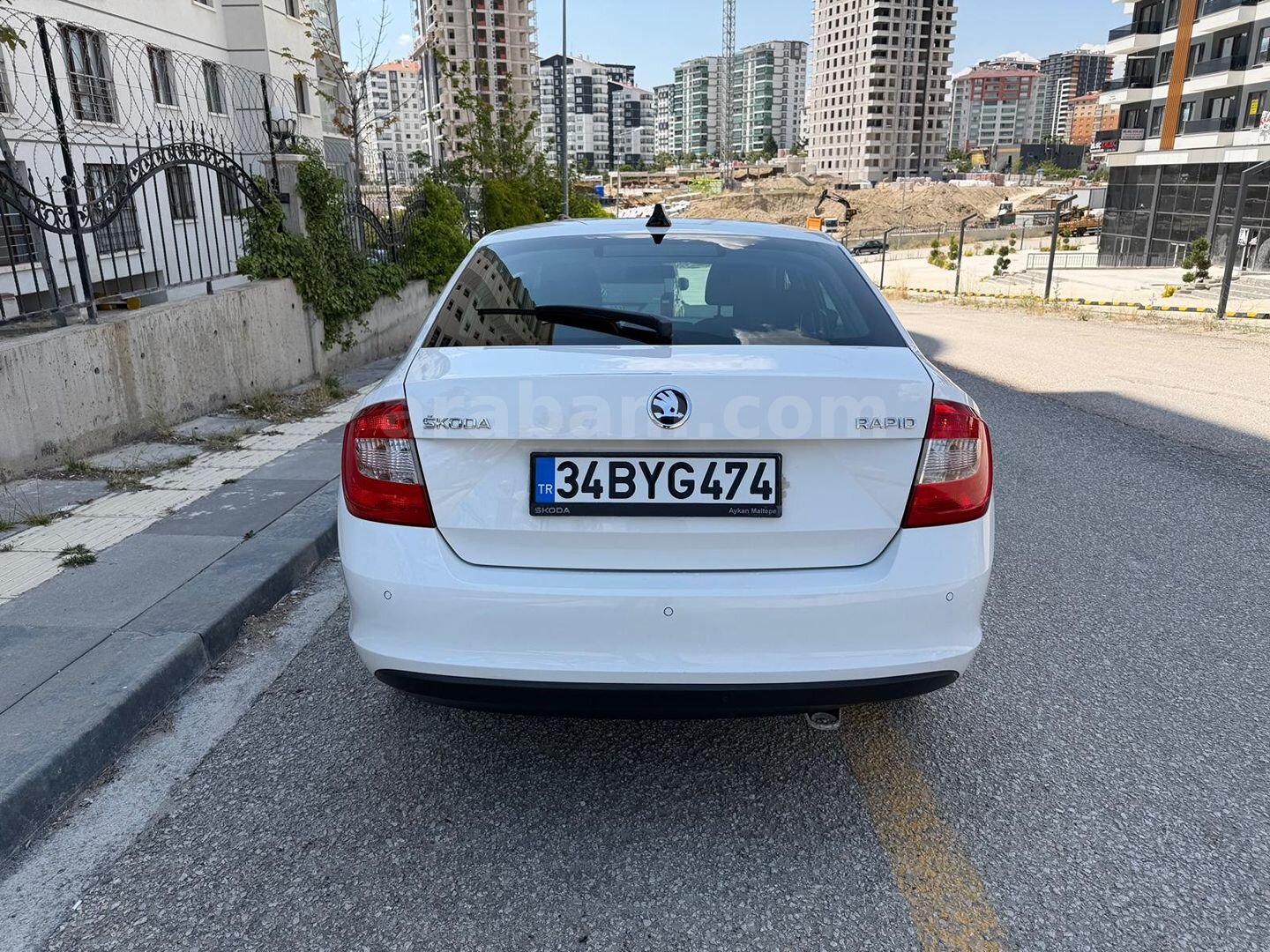 Sahibinden Skoda Rapid 1.6 CR TDI Elegance 2015 Model Ankara 183.000 km Beyaz 6
