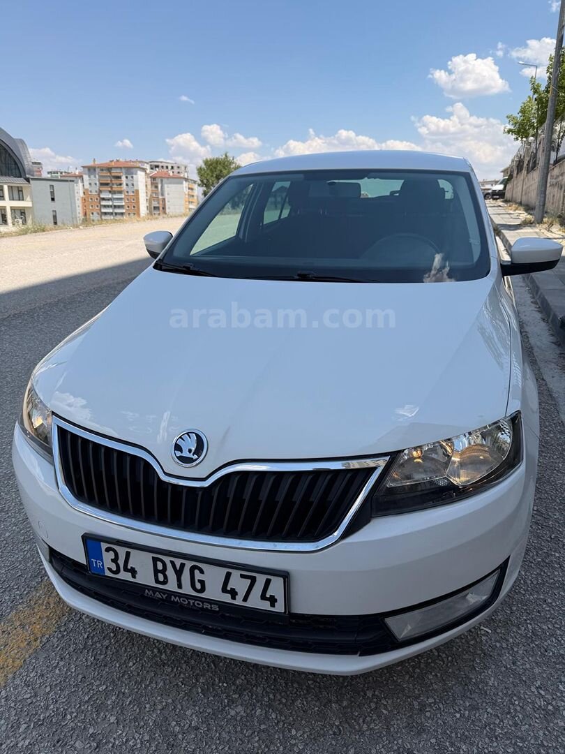Sahibinden Skoda Rapid 1.6 CR TDI Elegance 2015 Model Ankara 183.000 km Beyaz 4