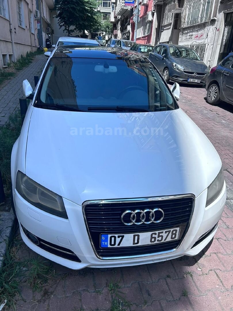 Sahibinden Audi A3 Sportback 1.6 TDI Attraction 2012 Model İstanbul 211.637 km Beyaz 1