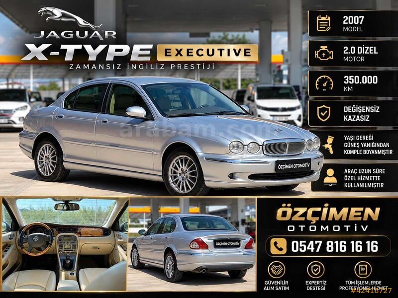 Galeriden Jaguar X-Type 2.0 D Executive 2007 Model Bursa 349.000 km Gri