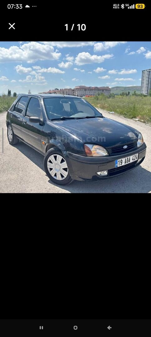 Sahibinden Ford Fiesta 1.4 Fun 2000 Model Ankara 358.000 km Siyah 2