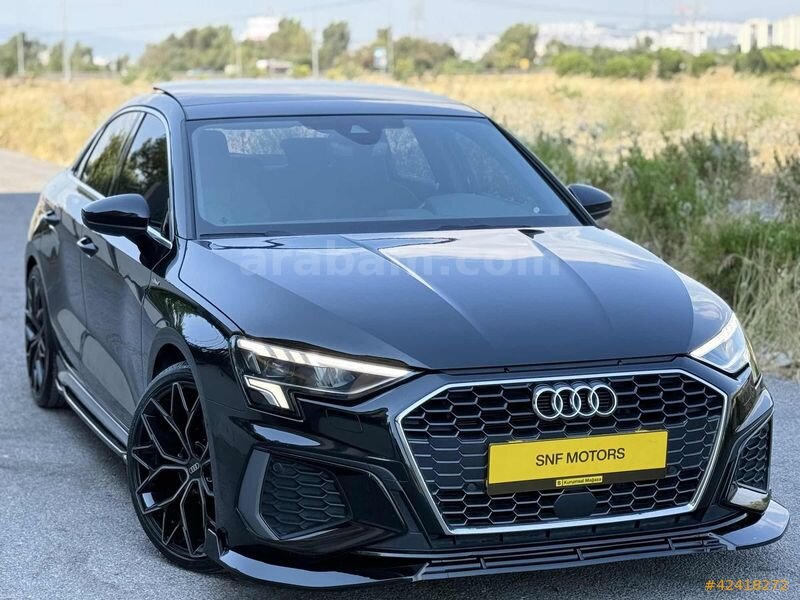 Galeriden Audi A3 Sedan 35 TFSI S-Line 2023 Model İzmir 80.000 km Siyah