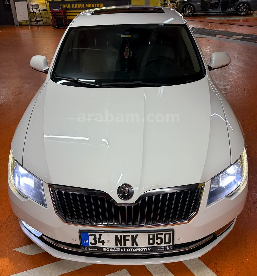 Sahibinden Skoda SuperB 1.6 TDI Elegance 2014 Model İstanbul 145.000 km Beyaz 1
