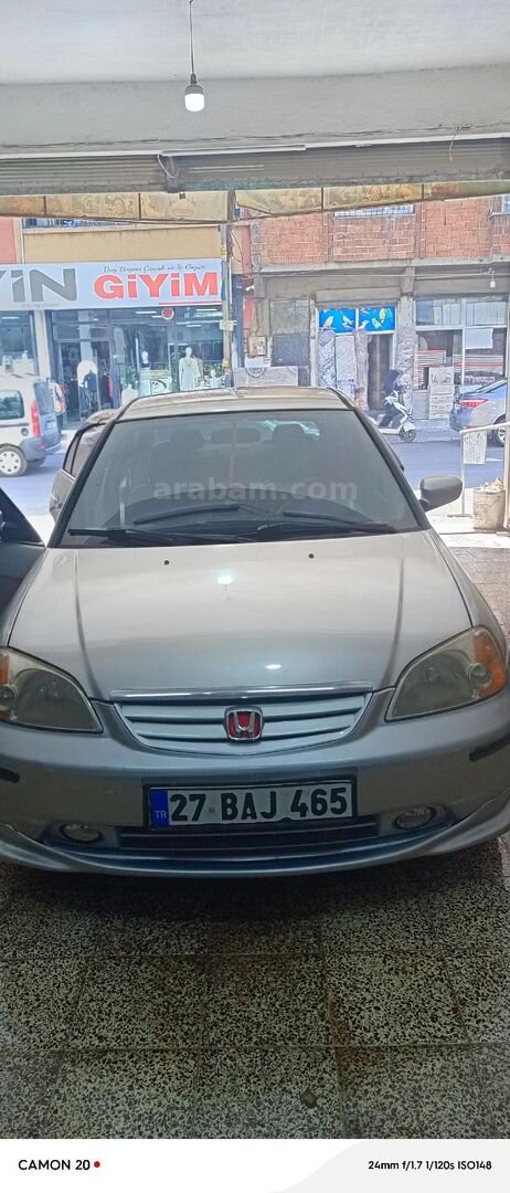 Sahibinden Honda Civic 1.6i VTEC ES 2002 Model Gaziantep 480.000 km Gri 6