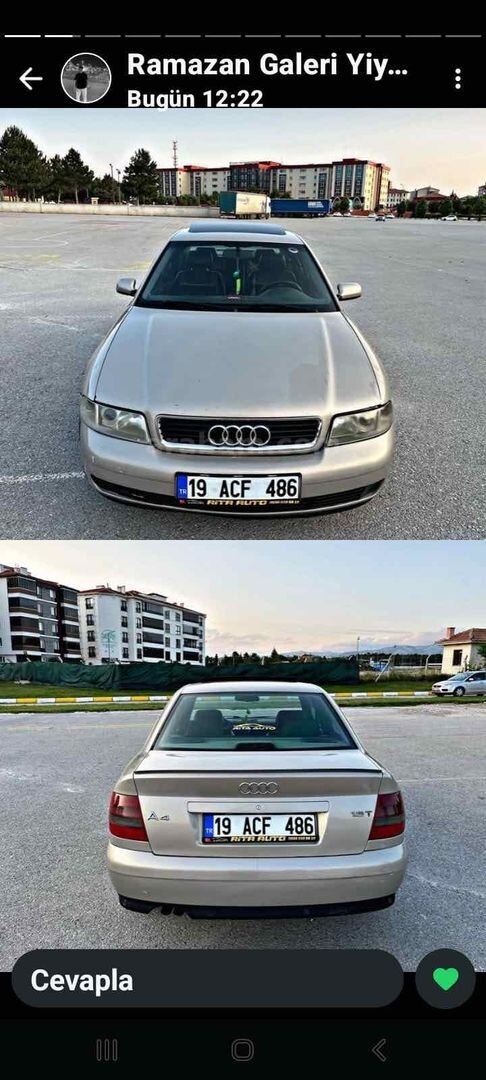 Sahibinden Audi A4 Sedan 1.8 T 2001 Model Çorum 274.000 km Gri (metalik) 1