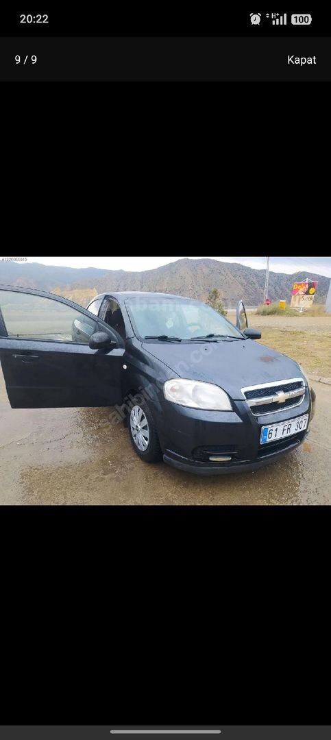 Sahibinden Chevrolet Aveo 1.2 SE 2009 Model Erzurum 198.000 km Siyah 2
