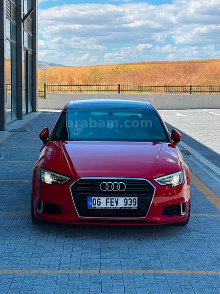 Sahibinden Audi A3 Sedan 1.6 TDI Sport Line 2017 Model Ankara 200.000 km Kırmızı