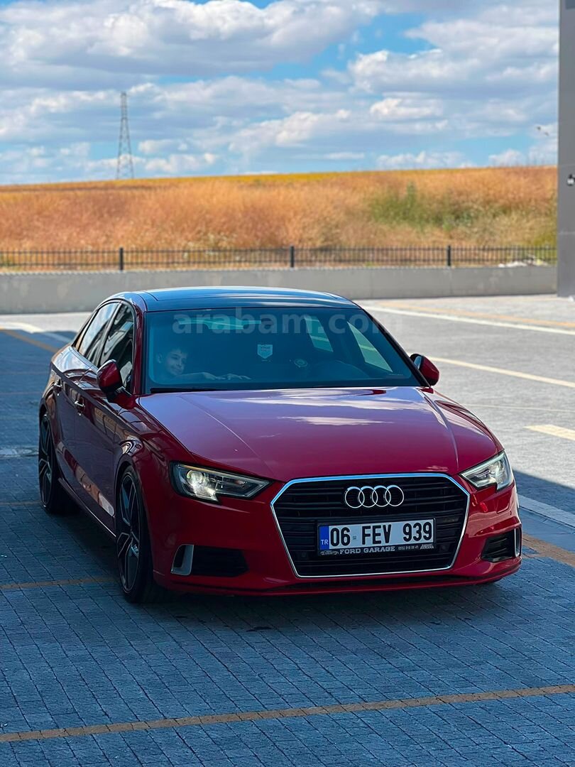 Sahibinden Audi A3 Sedan 1.6 TDI Sport Line 2017 Model Ankara 200.000 km Kırmızı 2