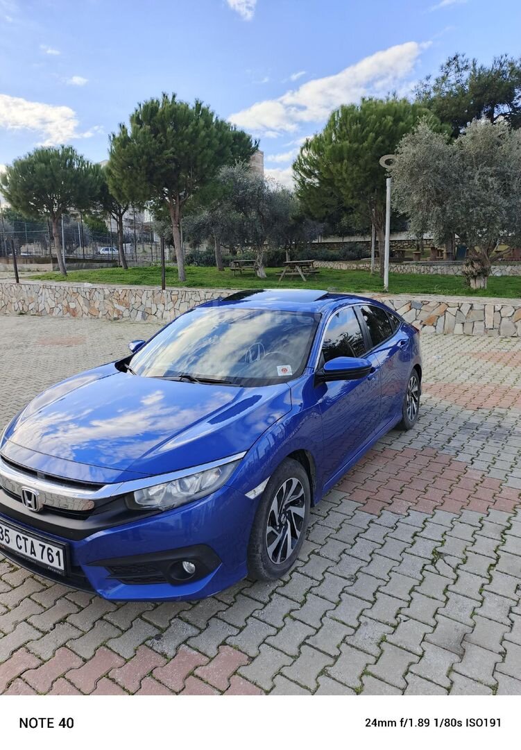 Sahibinden Honda Civic 1.6i VTEC Eco Elegance 2016 Model İzmir 130.000 km Mavi 3