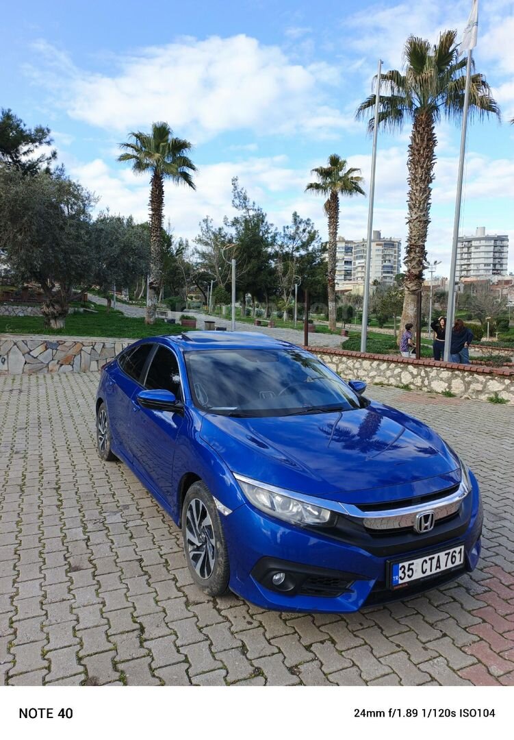 Sahibinden Honda Civic 1.6i VTEC Eco Elegance 2016 Model İzmir 130.000 km Mavi 2