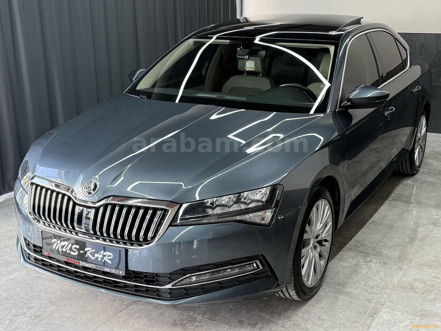 Galeriden Skoda SuperB 1.5 TSI Prestige 2021 Model Hatay 108.000 km Füme 5