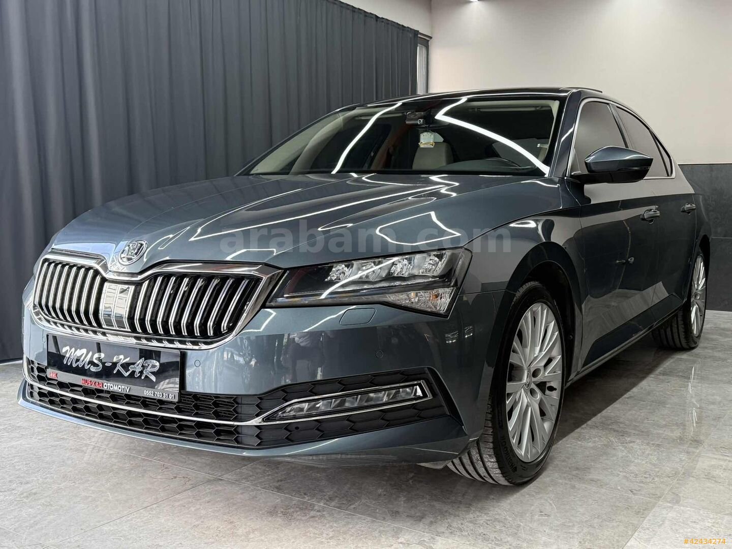 Galeriden Skoda SuperB 1.5 TSI Prestige 2021 Model Hatay 108.000 km Füme 6