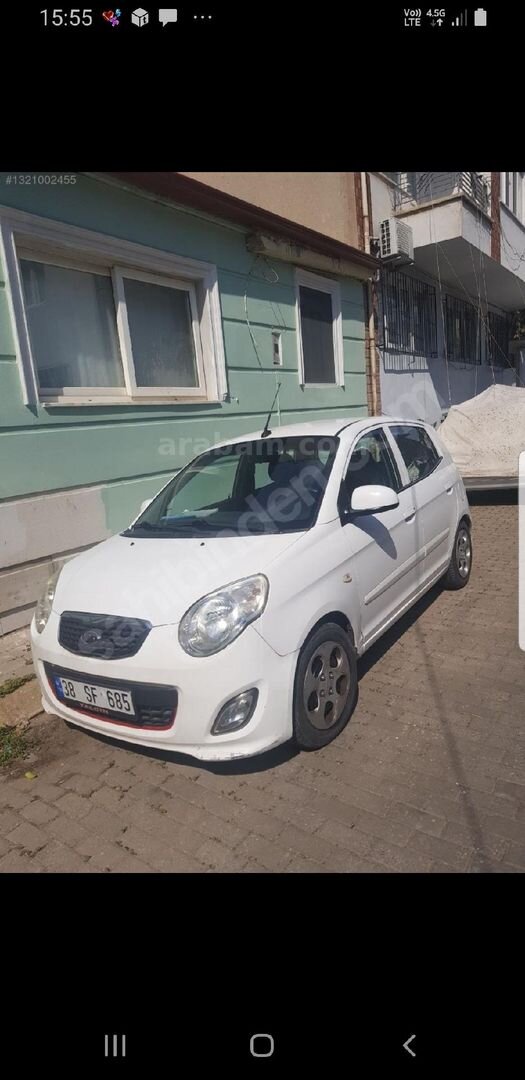 Sahibinden Kia Picanto 1.1 Hiper 2011 Model Kayseri 122.000 km Beyaz 2