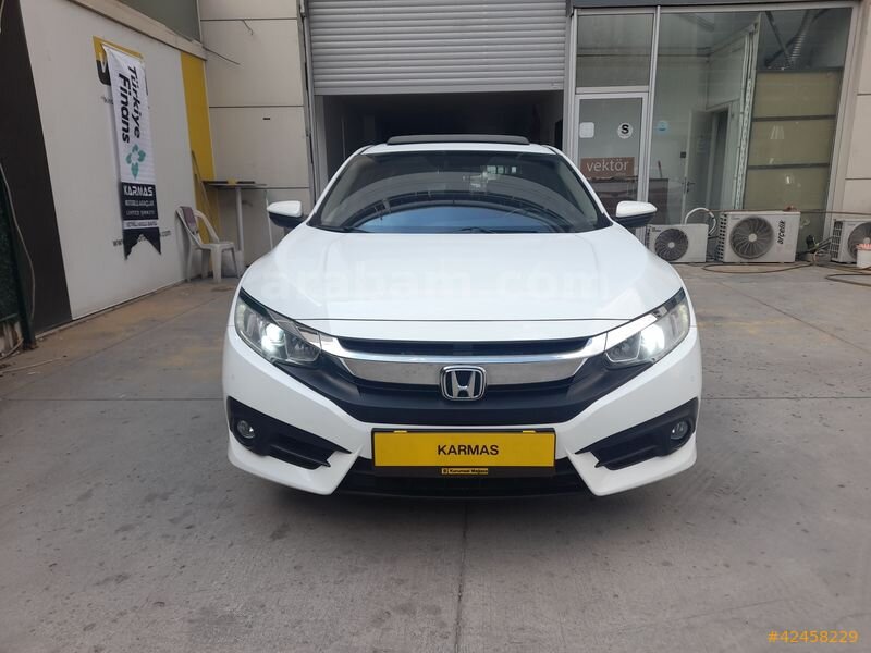 Galeriden Honda Civic 1.6i VTEC Eco Elegance 2019 Model Ankara 150.000 km Beyaz