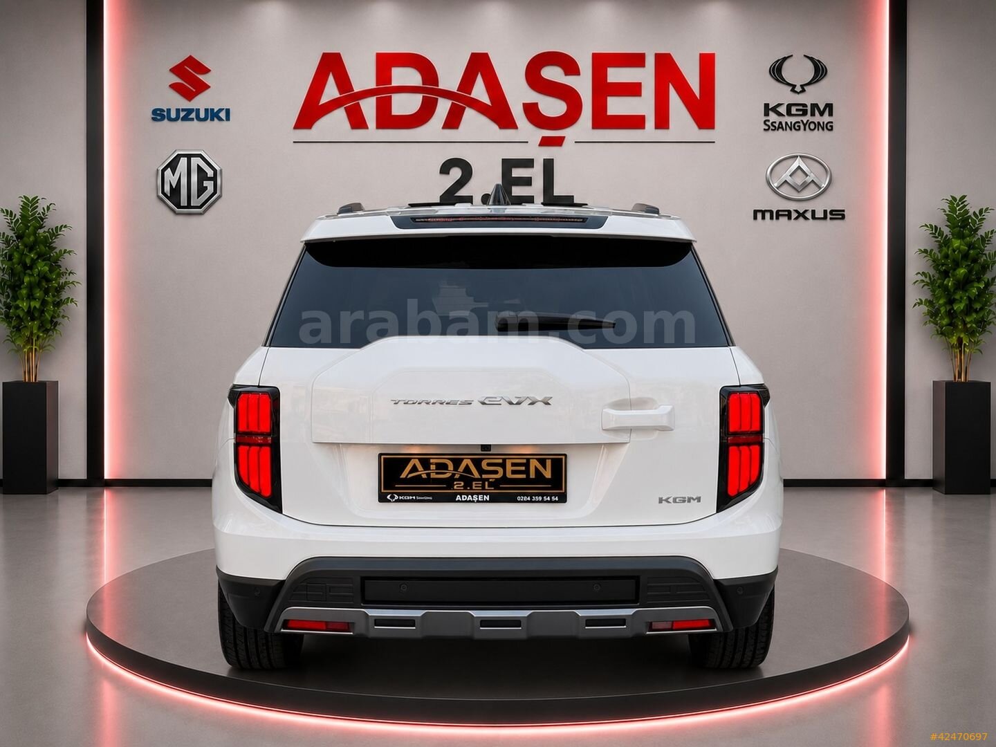 Galeriden KGM SsangYong Torres EVX 4x2 2025 Model Sakarya 6.800 km Beyaz 6
