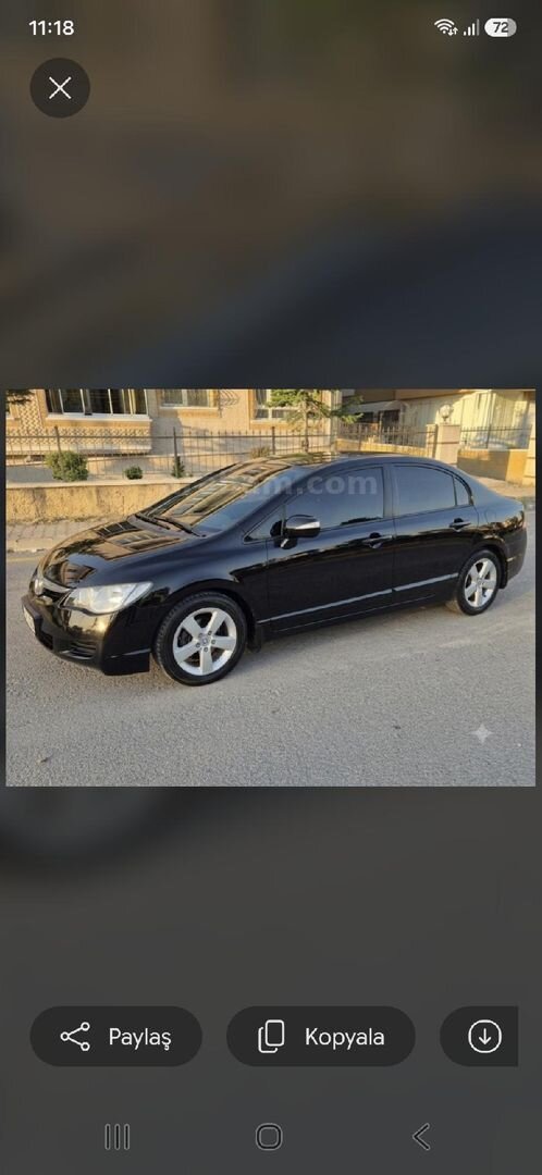 Sahibinden Honda Civic 1.6 Dream 2008 Model Ankara 226.000 km Siyah 7