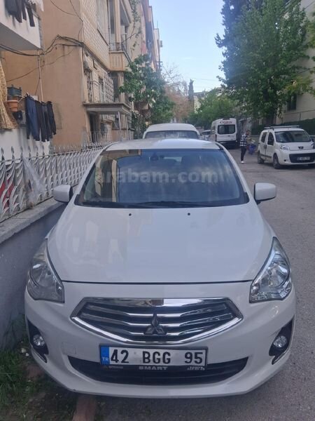 Sahibinden Mitsubishi Attrage 1.2 Intense 2015 Model Gaziantep 30.000 km Beyaz