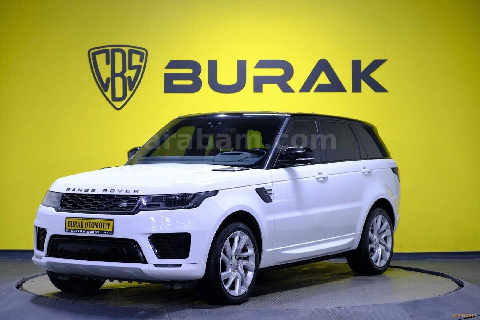 Galeriden Land Rover Range Sport 2.0 PHEV Hybrid HSE Dynamic 2019 Model Antalya 168.000 km Beyaz 3