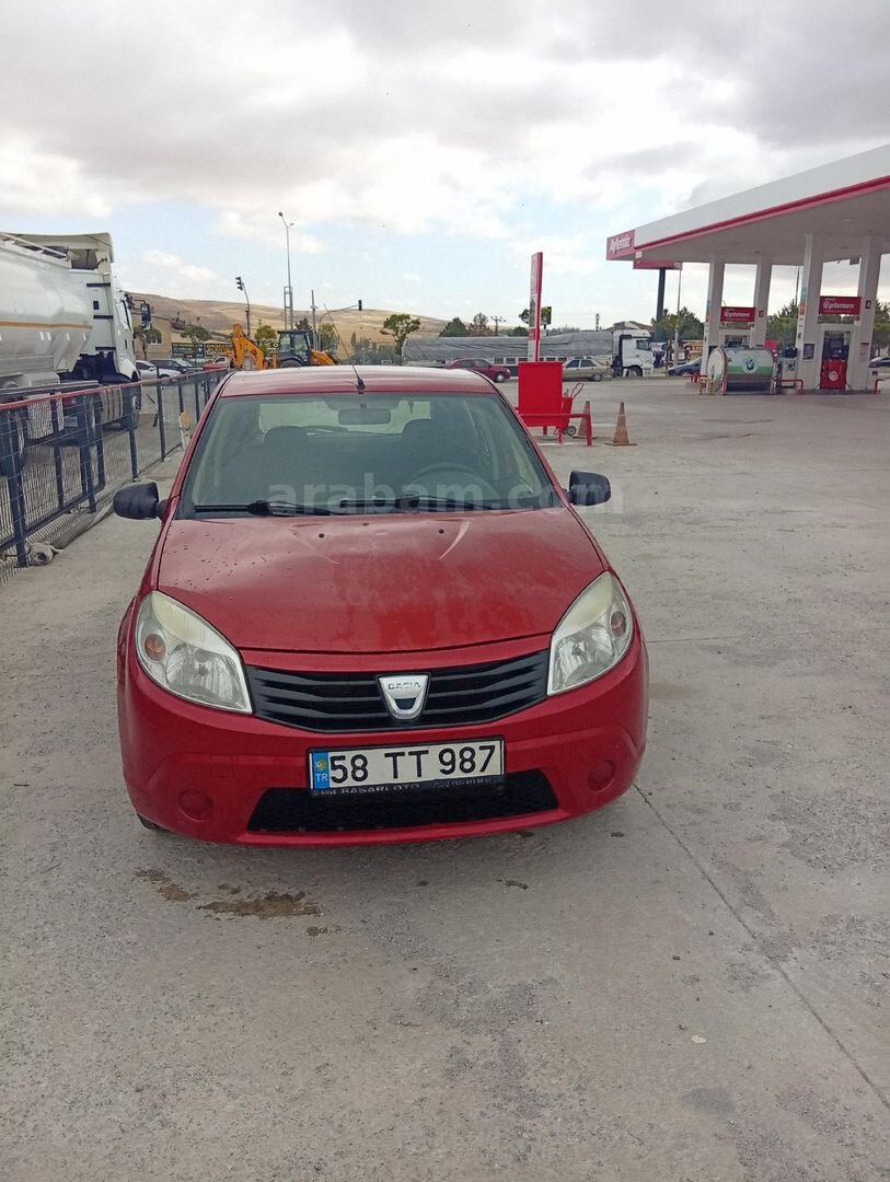 Sahibinden Dacia Sandero 1.4 Ambiance 2010 Model Yozgat 248.000 km Kırmızı 1