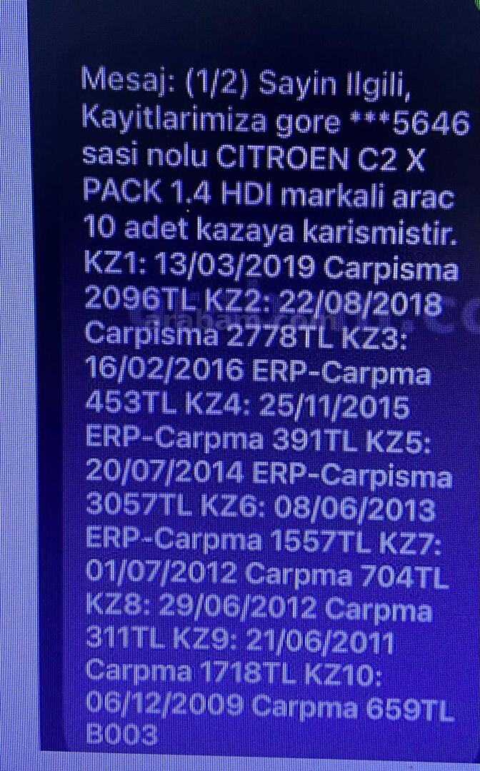 Sahibinden Citroen C2 1.4 HDi X Pack 2008 Model Antalya 253.600 km Gri (Gümüş) 2
